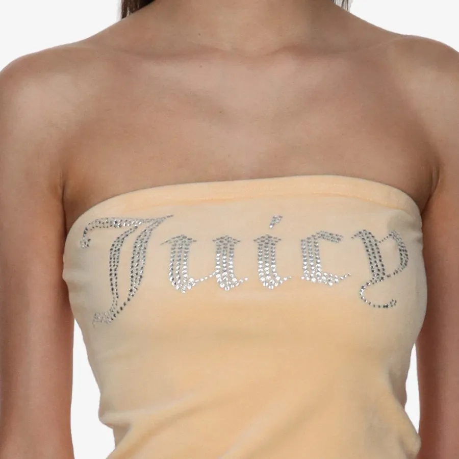 JUICY COUTURE Топ VELOUR BANDEAU BOOB TUBE 