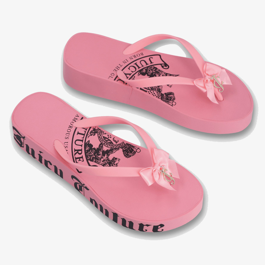 Juicy Couture Папучи HERITAGE CREST EVA WEDGE SLIDE 