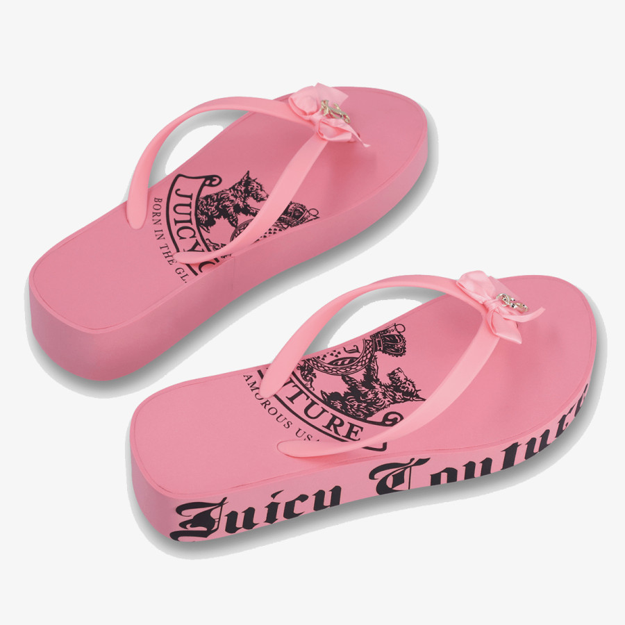 Juicy Couture Папучи HERITAGE CREST EVA WEDGE SLIDE 
