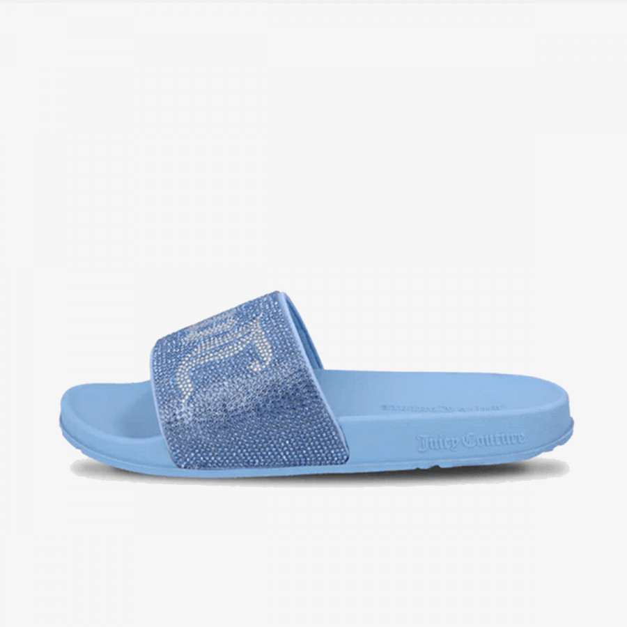 Juicy Couture Папучи DIAMANTE BRANDED SLIDE 