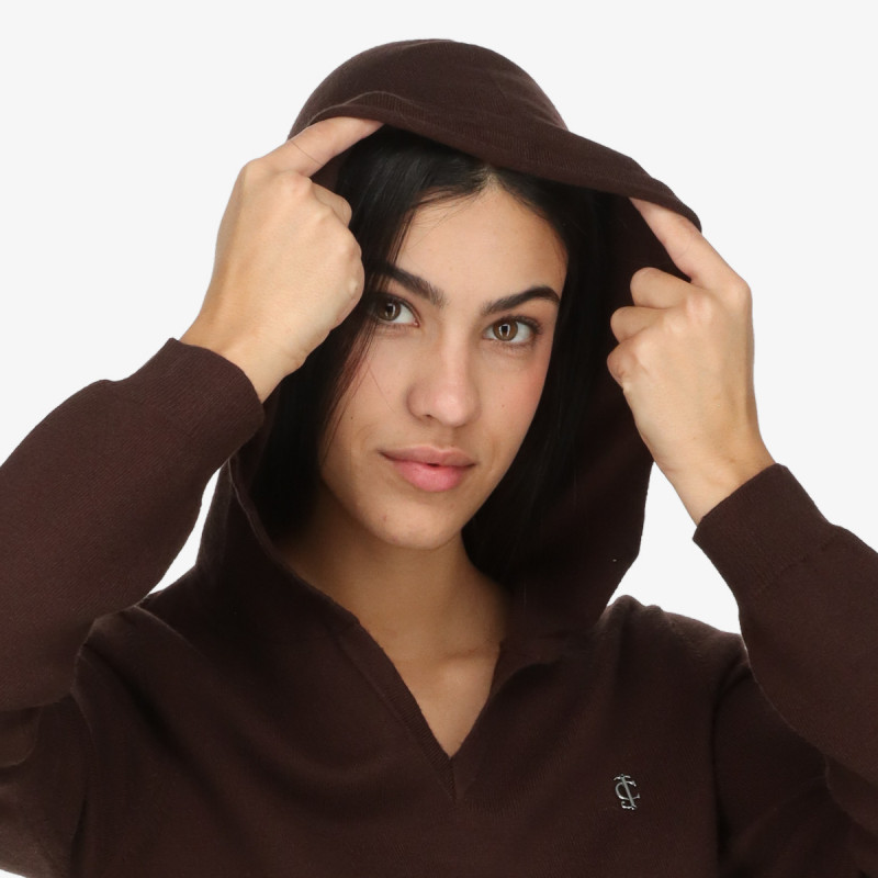 Juicy Couture Дуксер HERITAGE KNIT HOODIE 