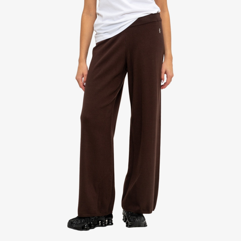 Juicy Couture Долен дел тренерки HERITAGE KNIT MID RISE WIDE LEG 