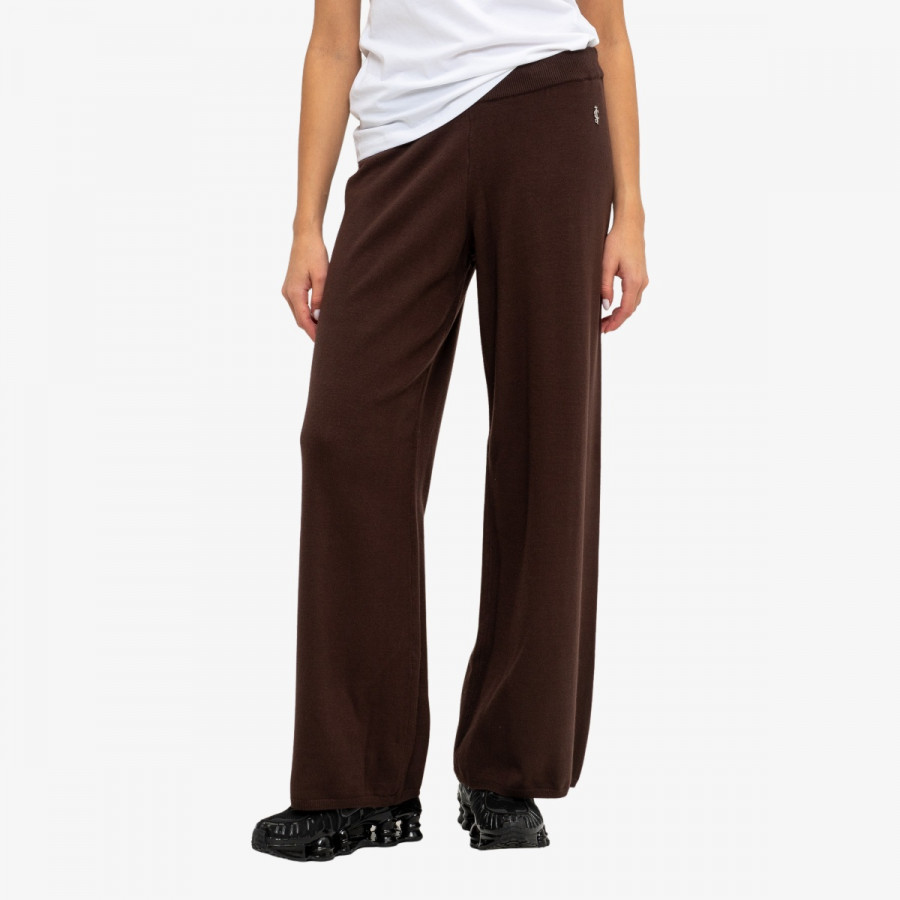 Juicy Couture Долен дел тренерки HERITAGE KNIT MID RISE WIDE LEG 