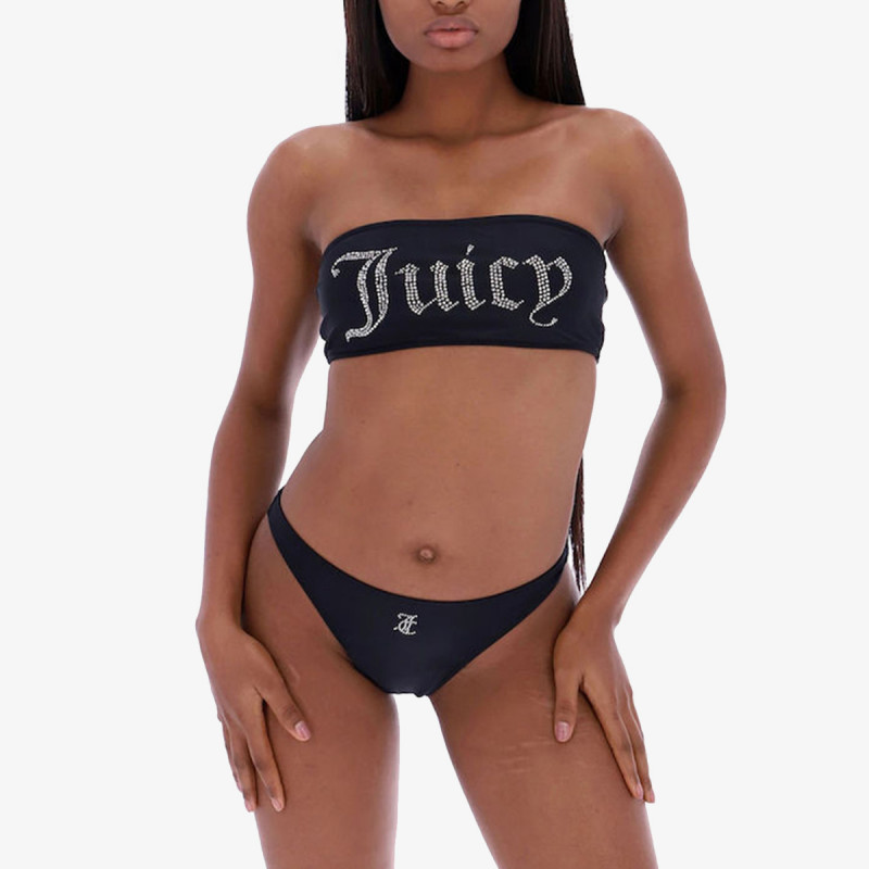 Juicy Couture Дводелен костим за капење BANDEAU BIKINI TOP 