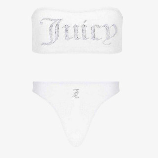 Juicy Couture Дводелен костим за капење BANDEAU BIKINI TOP 