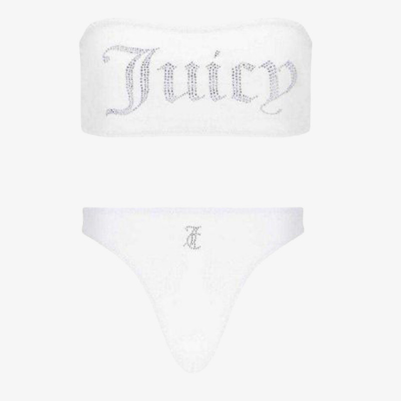Juicy Couture Дводелен костим за капење BANDEAU BIKINI TOP 