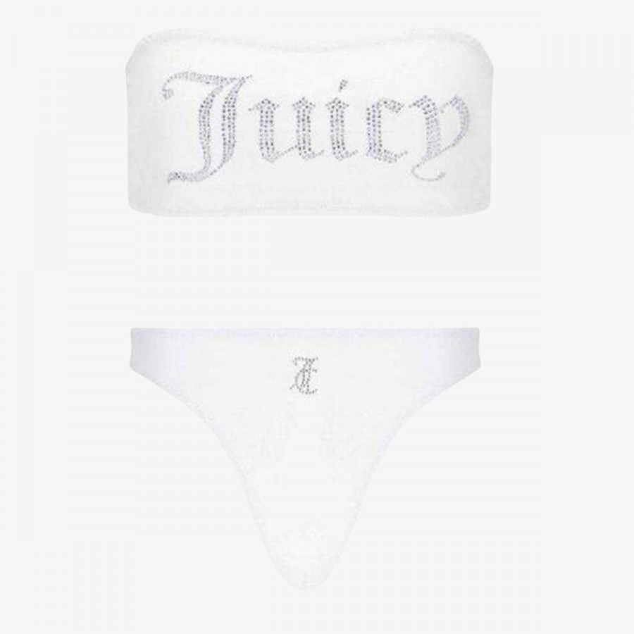 Juicy Couture Дводелен костим за капење BANDEAU BIKINI TOP 