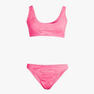 Juicy Couture Дводелен костим за капење JASMINE JACQUARD TOWELLING BIKINI 