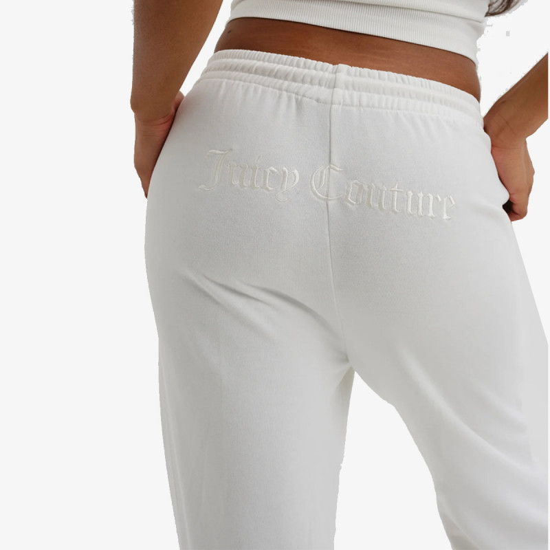 Juicy Couture Pjesa e poshtme e kostumit COSY FLEECE LOOSE FITTED WIDE LEG PANT 