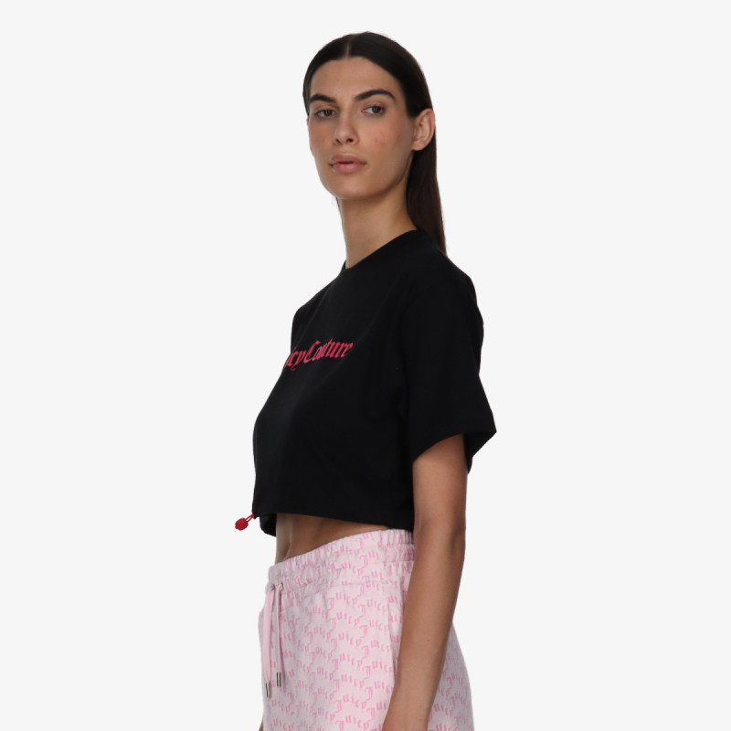 JUICY COUTURE Маица FLOCKED CROPPED TEE 