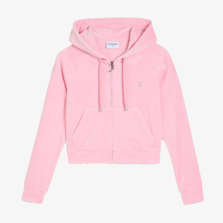 Juicy Couture Дуксер CLASSIC VELOUR HOODIE WITH JUICY  LOGO 
