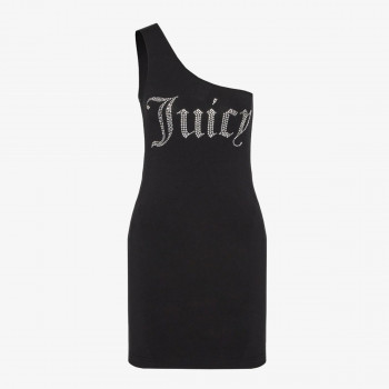 JUICY COUTURE Фустан ASYMMETRIC FITTED DRESS WITH DIAMANTE 