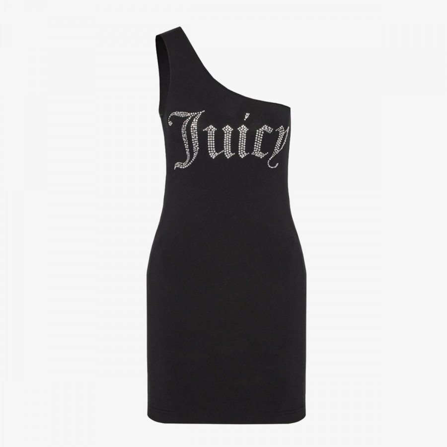 Juicy Couture Фустан ASYMMETRIC FITTED DRESS WITH DIAMANTE 