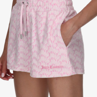 JUICY COUTURE Шорцеви TOWELLING SHORT WITH MONOGRAM 