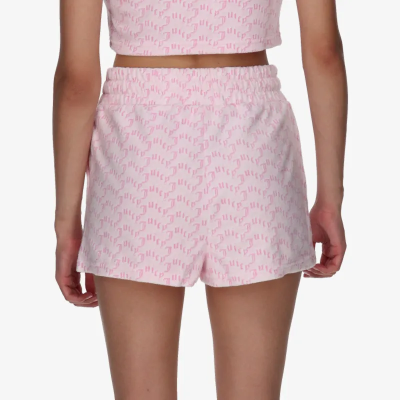 JUICY COUTURE Шорцеви TOWELLING SHORT WITH MONOGRAM 