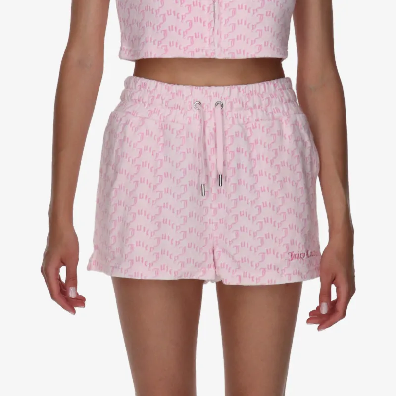JUICY COUTURE Шорцеви TOWELLING SHORT WITH MONOGRAM 