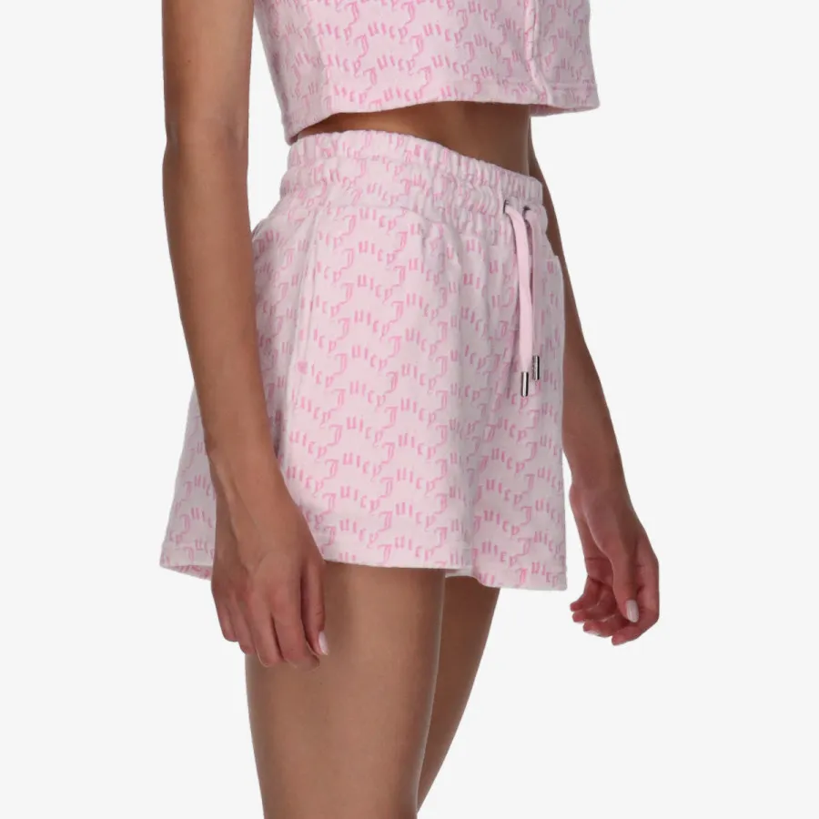 JUICY COUTURE Шорцеви TOWELLING SHORT WITH MONOGRAM 