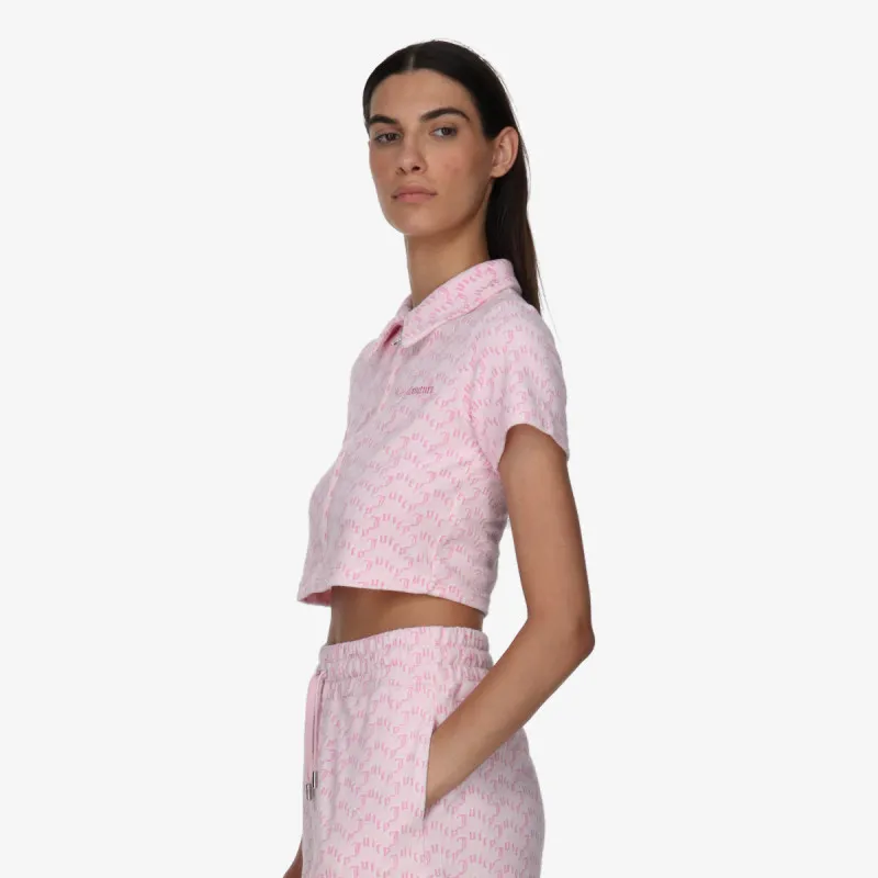 JUICY COUTURE Маица TOWELLING SHIRT WITH MONOGRAM PRINT 