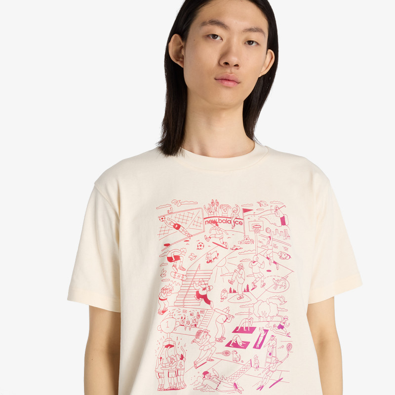 New Balance Bluzë Athletics Sports Mural T-Shirt 