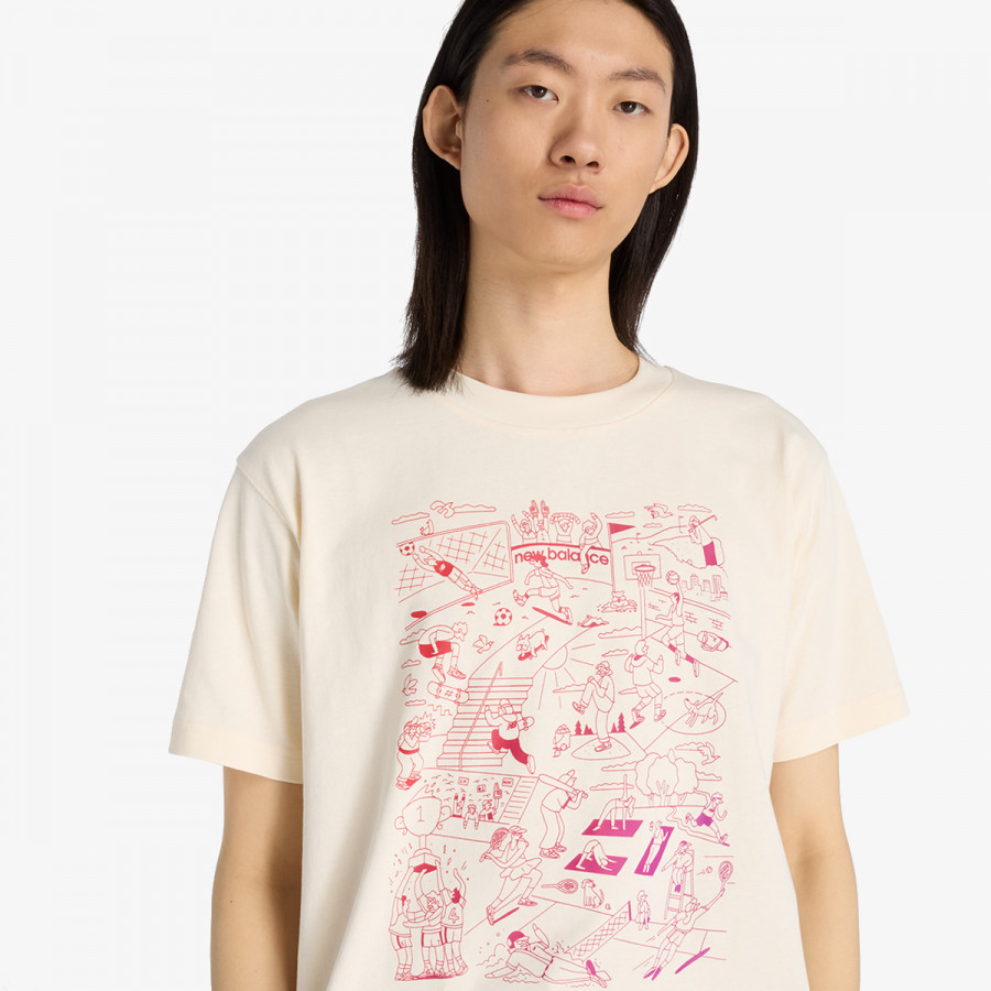 New Balance Bluzë Athletics Sports Mural T-Shirt 