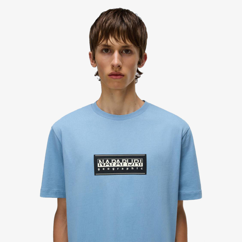 Napapijri Маица S-BOX LOGO SS FADED DENIM 