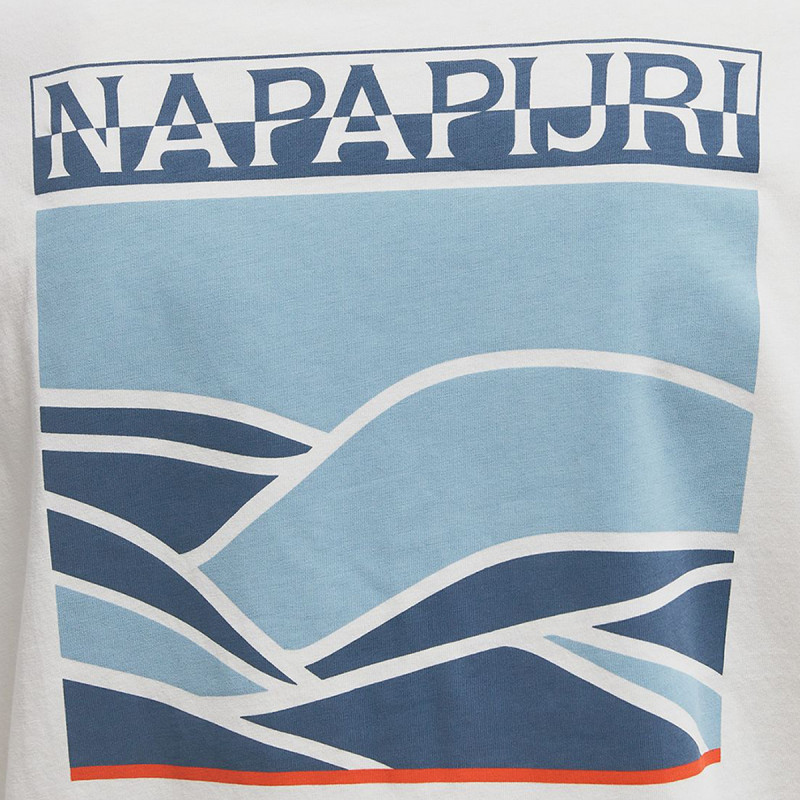 Napapijri Маица S-SOVANA SS 206 WHITE HERON 