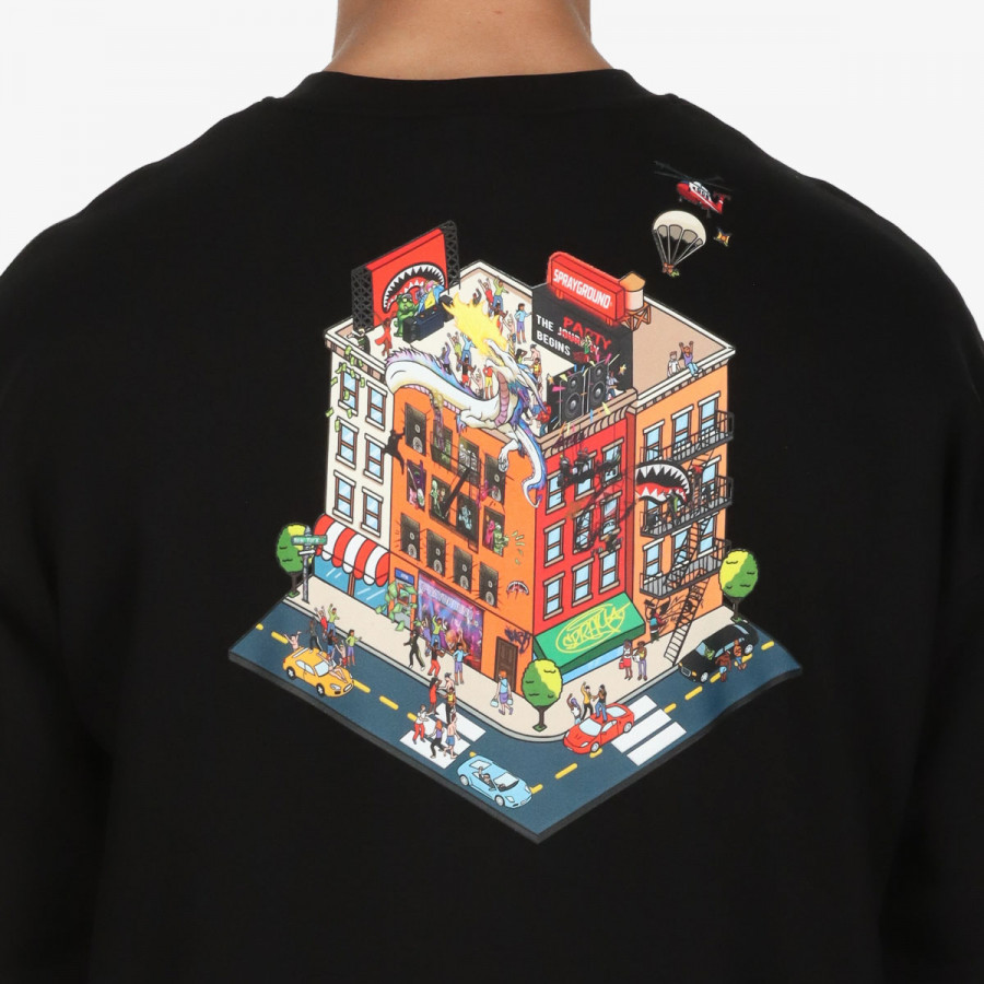 Sprayground Дуксер BLOCK PARTY CREWNECK BLK 