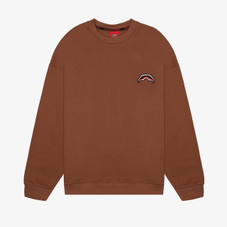 Sprayground Дуксер BLOCK PARTY CREWNECK BROWN 