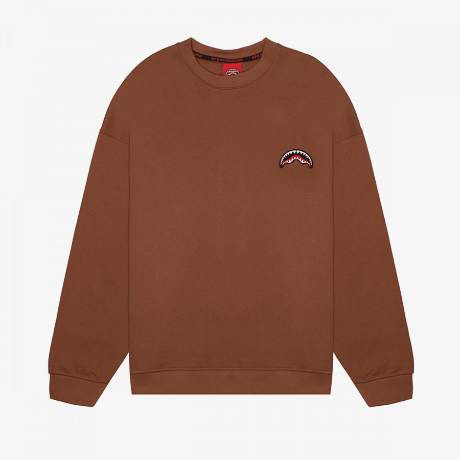 Sprayground Дуксер BLOCK PARTY CREWNECK BROWN 
