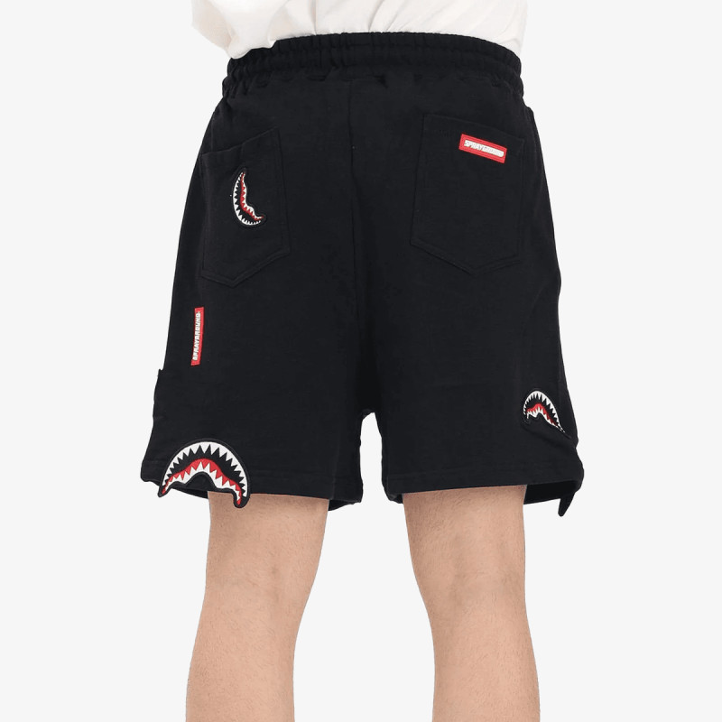 Sprayground Шорц SHARK PATCHES SHORTS BLK 