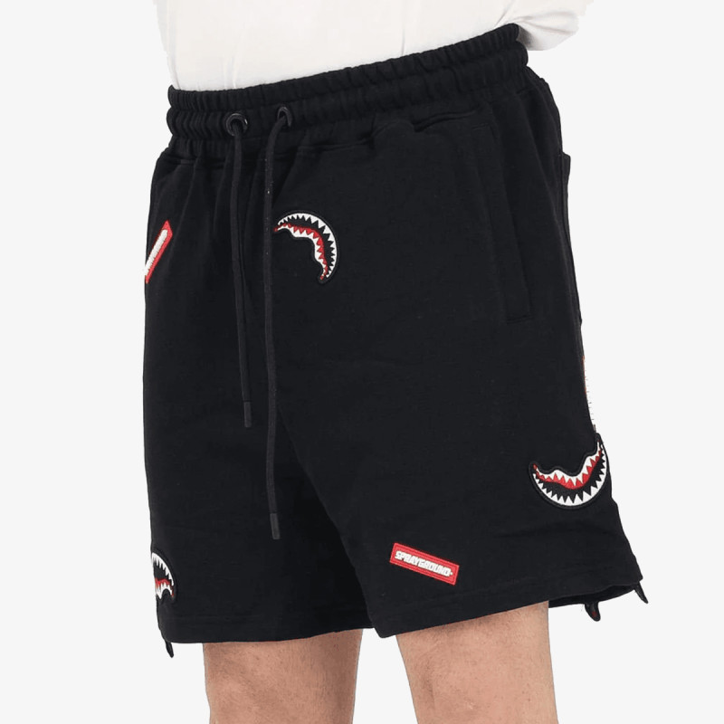 Sprayground Шорц SHARK PATCHES SHORTS BLK 