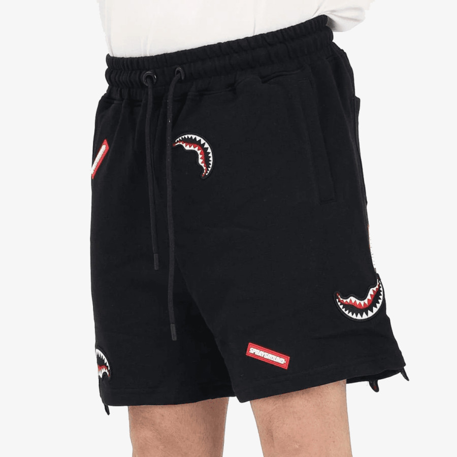 Sprayground Шорц SHARK PATCHES SHORTS BLK 