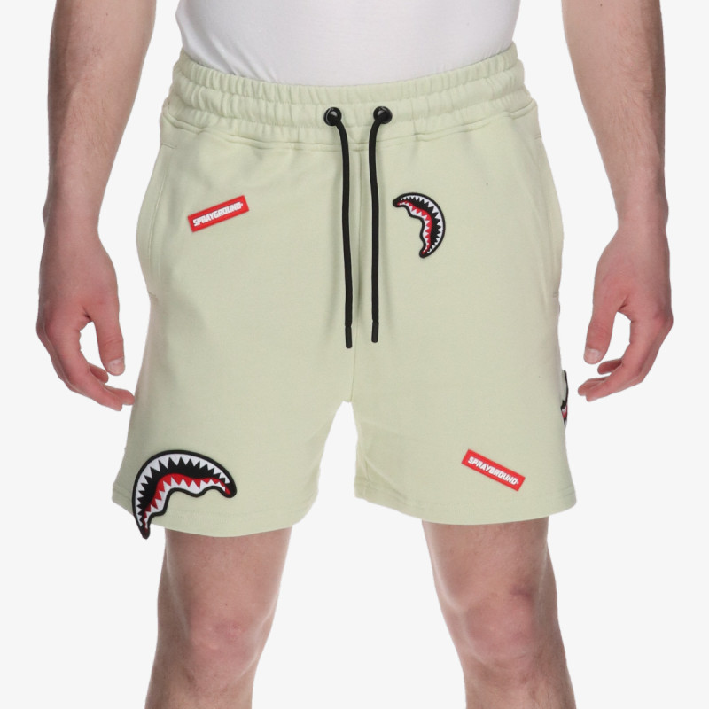 Sprayground Pantallona të shkurtra SHARK PATCHES SHORTS SAGE 