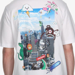 Sprayground Маица CHARACTER INVASION T-SHIRT WHT 