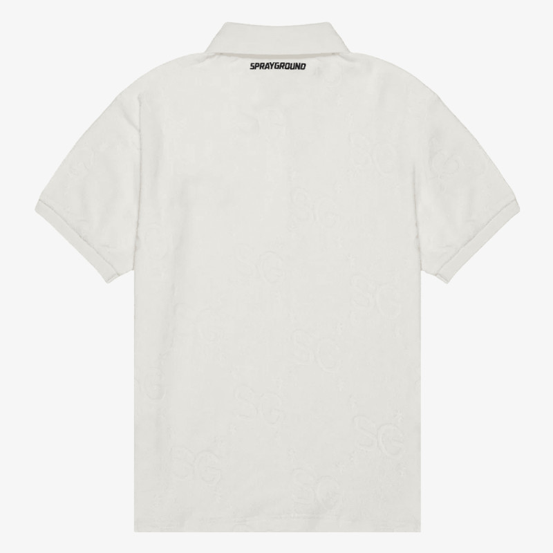 Sprayground Bluzë SG JAQUARD POLO SHIRT WHT 