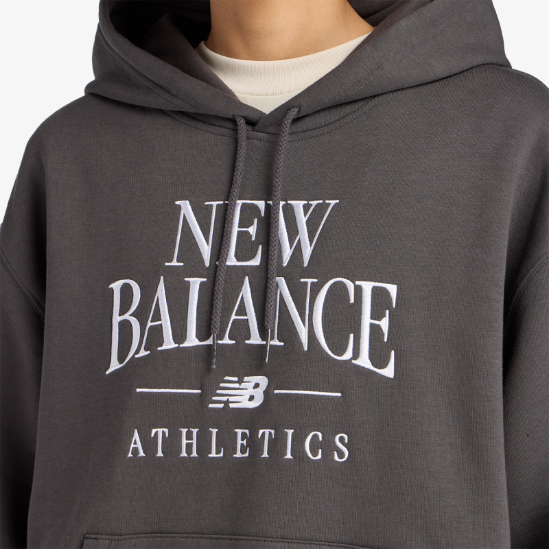 New Balance Bluza Linear Heritage Fleece Hoodie 